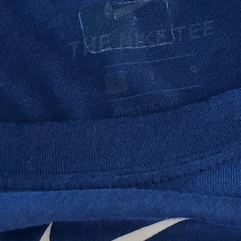 Chicago Cubs Nike Dri Fit T Shirt Mens Large Blue MLB Baseball Performance Tee - Picture 6 of 6